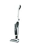 Escoba recargable Beko Beetle VRT61818VW 2 en 1 con mini aspiradora extraíble, 0,5 litros, 80 decibelios, blanca