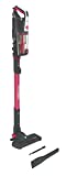 Hoover H-Free 500 Lite HF522LHM-Escoba inalámbrica, almacenamiento de 69 cm, batería extraíble de 45 minutos, motor inverter, ciclónico, juego completo de accesorios, rojo, 0,45 litros