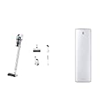 Samsung Aspiration Jet 70 turbo - Aspirador Inalámbrico, 150 W, Base 2 en 1, Blanco/Plata + Estación Limpia