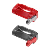 2 abrazaderas de control de encendido/apagado con botón de encendido y apagado compatible con aspiradora Dyson V11 V10 V8 V7 V6 Absolute/Animal/Motorhead Libera tus dedos de agarre rojo y gris