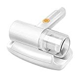 Aspirador UV portátil TISHITA, eliminación de ácaros 20Kpa Desinfección Carga USB Esterilización Filtro de polvo inalámbrico inteligente para alfombra Sofá cama - Blanco