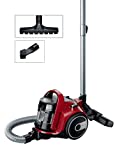 Aspirador sin bolsa Bosch Serie 2 compacto, sistema de filtro higiénico, rojo, BGC05AAA2
