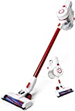 Necchi - Aspirador inalámbrico NH9208, Filtración ciclónica, Escoba eléctrica recargable, Potente motor digital, Pantalla táctil, Súper succión portátil sin bolsa, Batería de litio