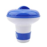 WANGYA Aspirador de piscina Esterilizador de flotador de piscina de 5 pulgadas Bromino Cloro Bromo Pestaña de tasa química Flotador de tableta Dispensador de piscina Accesorios para aspiradores de piscina al aire libre