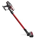 h.koenig - Escoba inalámbrica 2 en 1 sin bolsa FullPower UPX22, potente, compacta, ligera, eficaz, autónoma, silenciosa, 220 W, multifuncional para el hogar y la oficina, 2 cepillos incluidos