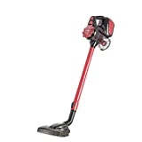 OneConcept CleanTurbo Zyklon - Aspirador de Mano Ciclónico, Aspirador sin Bolsa, Manguera Metálica, 600W, MultiCyclonic, Cable 7m, Boquilla 2 en 1, Rojo