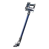 H.Koenig Up680 PowerClean Escoba Eléctrica Inalámbrica, Cepillo Especial Muebles, 2 Velocidades, Compacta Y Ligera, Autonomía 45Min, Azul 100W, 112 X 23 X 21 Cm