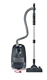 Severin BC 7049, aspiradora de suelo con bolsa, gran alcance, cabezal de sonido suave, accesorio de doble clic, mango Ergo-Comfort, filtro HEPA 14