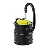 Ulsonix Aspirador de Cenizas Aspirador de Pellet para Estufa Profesional ASHCLEAN 20B_18V (120 W, IPX0, 20 L, Filtro HEPA)