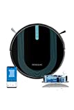 Proscenic 850T Robot Aspirador Limpiador de pisos, 3000Pa Aplicación de succión de potencia y control de Alexa, Tanque de agua eléctrico 2 en 1 para limpieza del hogar / Pelo de mascotas / Cabello / Polvo / Fregador
