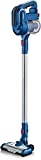 Severin HV 7160 Aspirador Inalámbrico, Ciclónico, Cepillo Motorizado Alta Eficiencia, 140 W, Luces LED, Cuidado Animal, Filtro HEPA Longlife, Azul/Rojo