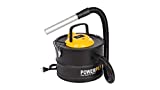 POWER plus ASPIRADOR DE CENIZAS COLECTOR DE POLVO Apto para Chimenea Horno 1000W 15 Litros, Negro, 0