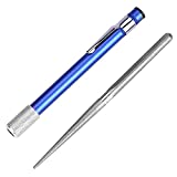 Afilador de cuchillos de acero portátil, bolígrafo afilador, afilador de cuchillos de diamante portátil, ideal para la mayoría de los cubiertos, yesos, hojas dentadas y tijeras, longitud ajustable