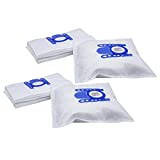 Bolsa vhbw 20x compatible con aspiradora Schaub Lorenz AP 1600 - microfibra, 27cm x 20cm, blanco / azul