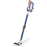 Aspirador ciclónico inalámbrico CLEANmaxx sin bolsa con batería recargable y accesorios XXL [marino / blanco]