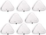 Auped Steam Mop Cloths 8 piezas Universal Triangular Microfibra Lavable Limpieza Compatible Pad Cover Reemplazo para limpiador a vapor