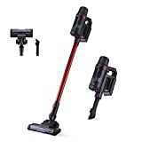 Escoba Eléctrica Inalámbrica GEKER, Aspirador 25.9V 160±5% W con Pantalla LED Color, Autonomía 60min, Motor Alta Aspiración 80000 rpm, Varias Operaciones Limpieza Suelo