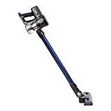 H.Koenig UP700 Escoba eléctrica inalámbrica, potente, 2 velocidades, compacta y ligera, autonomía 35min + accesorios, Azul, 120W