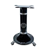Exclusiva cortadora Berkel Volano B3 con volante de inercia decorado con flores + base de apoyo Berkel + tabla de cortar de madera de haya hecha a mano.  Berkel Standfuß para B3, B114, Tributo