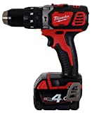 Milwaukee 4933443520 - Taladro de impacto M 18 bpd-402c, 18 V, 4.0 Ah, litio, 2 velocidades, 60 nm
