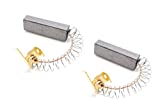 Escobilla de carbón vhbw 2x compatible con aspiradora aspiradora Midea - Escobilla motor, 6,5x10x30 mm