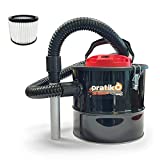 Aspirador de cenizas 800W aspirador para estufa de pellets, chimenea o barbacoa con depósito de 10 Lt San Marco aspira cenizas