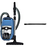 Miele skcp3 blizzard cx1 parquet ecoline - aspiradora cilíndrica sin bolsa con cepillo para parquet 550 vatios, 2 litros, azul (tech blue) y boquilla sfd 20, plástico