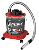Ribimex Aspirador de cenizas eléctrico con mayor protección de cenizas calientes 'CENEHOT' 950 W, 18 L