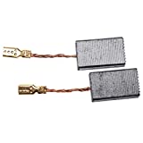 2 escobillas de carbón vhbw compatibles con herramienta eléctrica Hilti AG 125-S, AG 230-S, D 125-S, DAG 115-S - Escobilla de motor, 5 x 10 x 16 mm