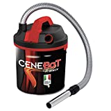 Ribimex PRCEN013BAT Aspirador de Cenizas Inalámbrico Cenebat 18 L-18v, Rojo/Negro, 18 L