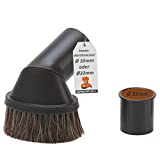 DREHFLEX - DUE62 Cepillo para muebles para aspirador - Apto para Diámetro 32/35 mm - con cerdas Naturales