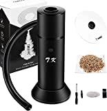 Pistola para ahumar TMKEFFC - Ahumador en frío portátil, ideal para alimentos, carnes y cócteles; Ahumador de cocina, pistola para ahumar y 1 paquete de astillas de madera gratis (negro)