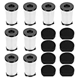 Filtro de repuesto compatible con aspiradoras Ariete Handyforce 2761 y 2759, 8 filtros + 8 filtros de espuma