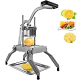 VEVOR rebanadora manual Cortador de patatas Verduras Frutas Queso Cocina 50x44x37cm Mesa, Dispositivo rebanadora para patatas Cebollas Verduras Manual con bandeja de comida, rebanadora 19kg