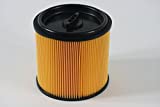 Parkside - Filtro plisado NTS PNTS 1500 A1 IAN 49325 + IAN 63677, con tapa con rejilla interna de acero, cartucho filtrante seco