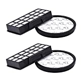 Kit de 2 filtros para aspiradora Rowenta Silence Force Cyclonic 4AAAA RO7634EA RO7647EA RO7663EA RO7676EA RO7681EA (modelo RO76xx), filtros HEPA con filtro de esponja, accesorios de repuesto ZR903701