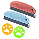 Dokkita Pet Hair Remover, Pet Hair Remover + 2 Reutilizables Hair Catchers Lavadora, Lavable Reutilizable Pet Hair Removal Brush para Sofá/Alfombra/Coche/Cama