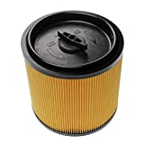 vhbw filtro plegado plano compatible con Lidl / Parkside PNTS 1300 E4, 1300 F5, 1400 A1, 1400 B1 - Cartucho de filtro