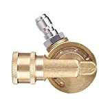 GoodLuck - Junta giratoria para boquilla de lavadora a presión, accesorio de limpieza de canalones para limpieza de canalones, 240 grados, 4500 Psi, rápido de 1/4 pulgadas