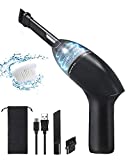 Mini aspiradora de mano MECO ELEVERDE 4kpa con luz Led, pequeño escritorio portátil recargable para ordenador, coche, hogar, oficina y mascotas