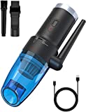 Aspirador portátil para automóvil, aire comprimido 2 en 1 y mini aspirador inalámbrico recargable 8KPA | Potente motor de 60.000 RPM, para casa, coche, oficina.
