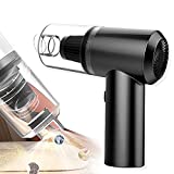 Ofertas-Aspirador de coche inalámbrico portátil Mini de mano con iluminación LED ciclón de succión fuerte y grande recargable de doble uso para coche/hogar
