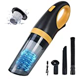 Aspirador de mano inalámbrico URAQT, potente aspirador de 8500 pA con batería recargable de 2500 mAh y filtro HEPA, aspirador de mano portátil de 12 V 120 W 30 minutos de trabajo para el hogar/coche/oficina