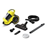 Aspirador arrastrado Kärcher VC 3 - Capacidad del depósito 0,9 l, Alcance 7,5 m, Filtro Hepa 12 - Manguera telescópica, 2 Boquillas, Cepillo para muebles, Filtro, Manguera de aspiración 1,5 m