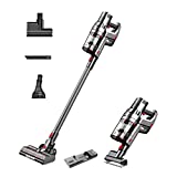 Aspirador inalámbrico Proscenic P11, potente escoba eléctrica de 450 W/25000 Pa con pantalla táctil, autonomía de 53 minutos, 4 cepillos y depósito para suelo/alfombra/tienda/pelo de mascotas/fregador