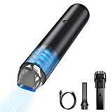 Baseus Potente aspiradora de mano inalámbrica, 15000Pa Aspiradora portátil para automóvil con batería recargable de 8000mAh, luz LED, 40 minutos de trabajo para el hogar, el automóvil y las mascotas - A3