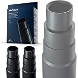 Adaptador de aspiradora Plemont® [Fabricado en Alemania] - manguera adaptadora de aspiradora para rectificadora, sierra de vaivén, sierra circular, lijadora excéntrica - reductor universal
