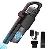 Mini Aspirador Aspirador Inalámbrico Portátil: Aspirador Recargable De Alta Potencia Aspirador Ligero Aspirador De Coche Sin Bolsa Uso Pequeño En Húmedo Y Seco Para El Hogar Sofás De Coche Migajas