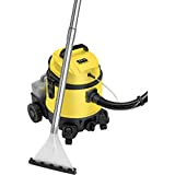 Aspirador con limpieza de tapicería para coches, moquetas, colchones, aspirador industrial en seco y húmedo, depósito de 20 litros, depósito de detergente de 4 litros, 1.200 W.