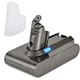 KUNLUN 21,6 V 4000 mAh batería de repuesto de iones de litio para aspiradora de mano Dyson V6 DC58 DC59 DC61 DC62 DC72 DC74 SV03 SV04 SV05 SV06 SV07 SV09, no para Dyson V7, V8, V10, V11, DC45